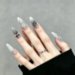 SS02 - Smoky Gray Silver Bow